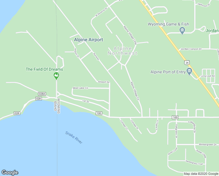 map of restaurants, bars, coffee shops, grocery stores, and more near 800 Airport Drive in Alpine
