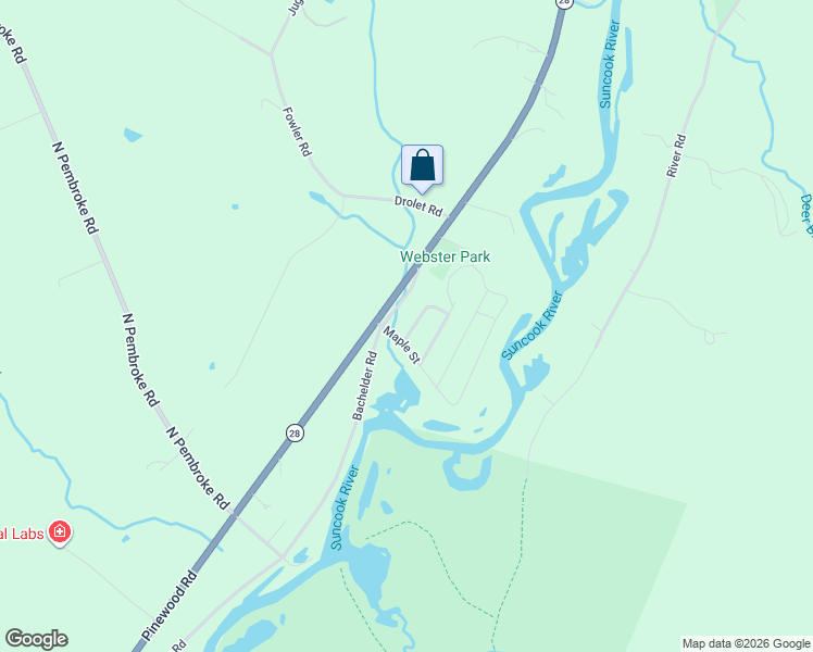 map of restaurants, bars, coffee shops, grocery stores, and more near 17 Ash Street in Epsom