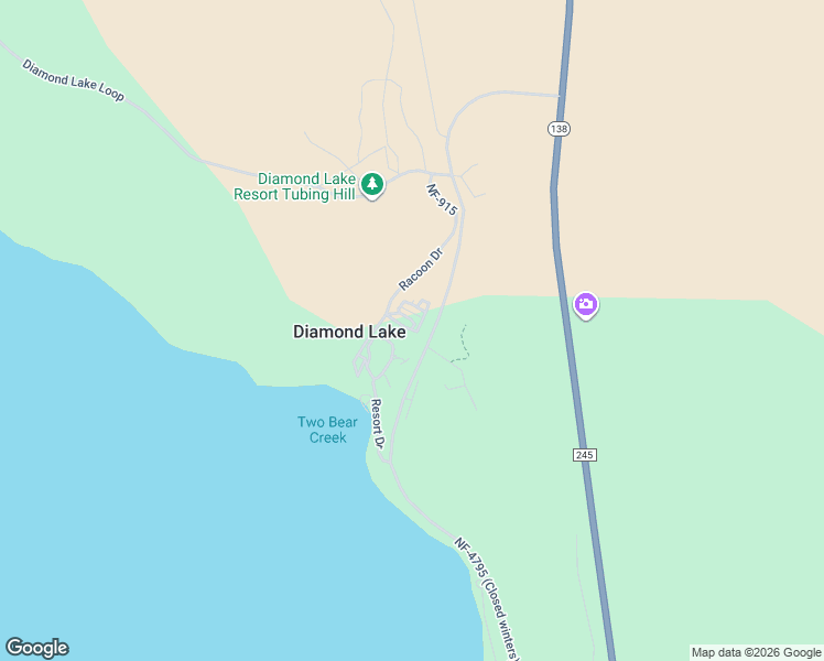 map of restaurants, bars, coffee shops, grocery stores, and more near 147 Ridgewood Loop in Chemult