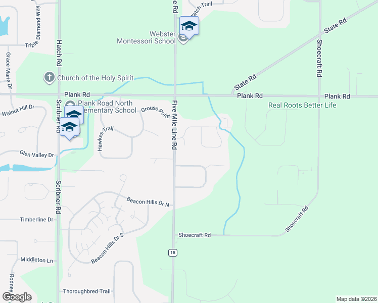 map of restaurants, bars, coffee shops, grocery stores, and more near 9 Stone Hollow Drive in Penfield