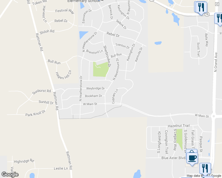map of restaurants, bars, coffee shops, grocery stores, and more near 237 N Westmount Dr in Sun Prairie