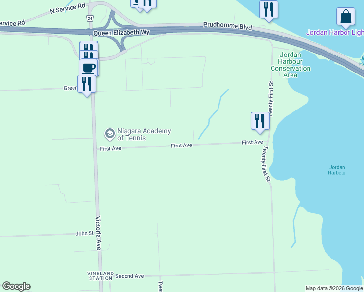 map of restaurants, bars, coffee shops, grocery stores, and more near 3252 First Avenue in Lincoln