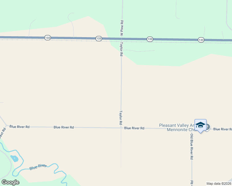 map of restaurants, bars, coffee shops, grocery stores, and more near 18553 Taylor Road in Muscoda