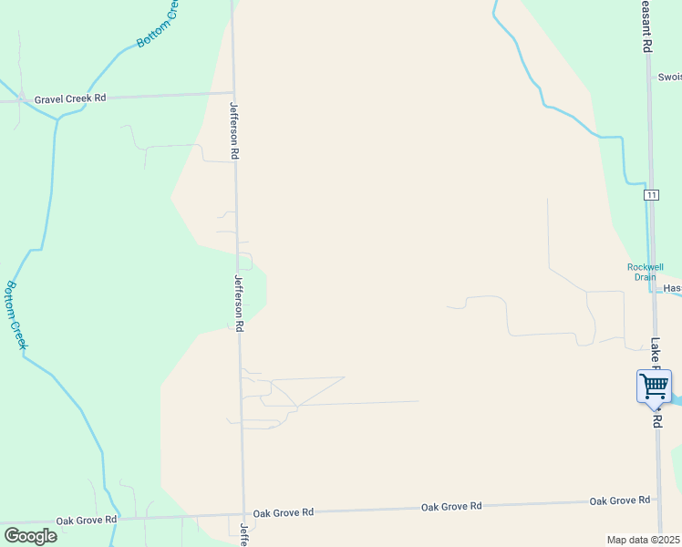 map of restaurants, bars, coffee shops, grocery stores, and more near 5040 Jefferson Road in North Branch