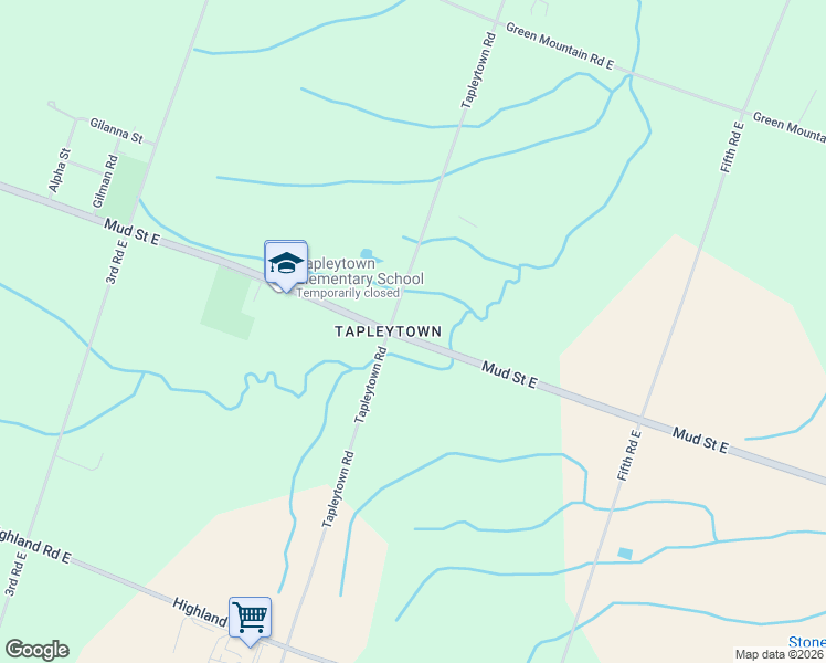 map of restaurants, bars, coffee shops, grocery stores, and more near 441 Mud Street East in Hamilton