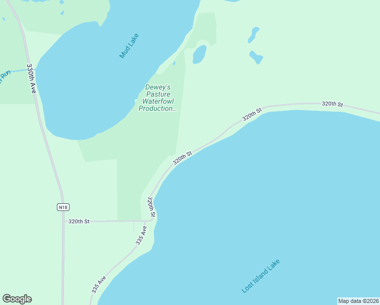 map of restaurants, bars, coffee shops, grocery stores, and more near 34067 320th Street in Ruthven