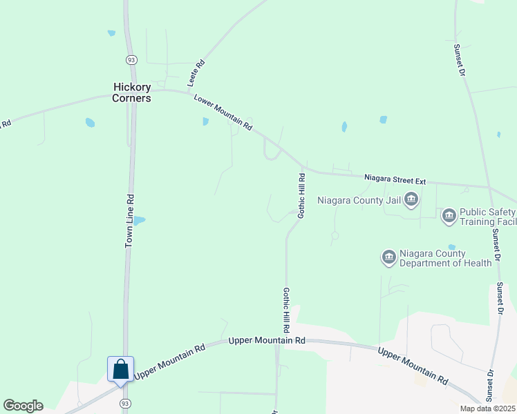 map of restaurants, bars, coffee shops, grocery stores, and more near 11 Gothic Ledge in Lockport