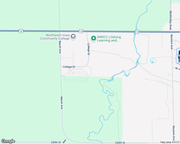 map of restaurants, bars, coffee shops, grocery stores, and more near 603 West Park Street in Sheldon