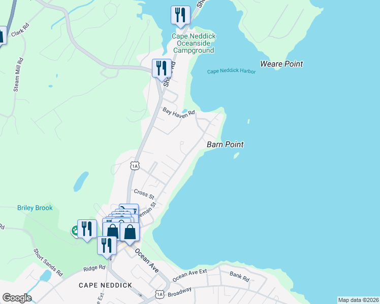 map of restaurants, bars, coffee shops, grocery stores, and more near 85 Freeman Street in York