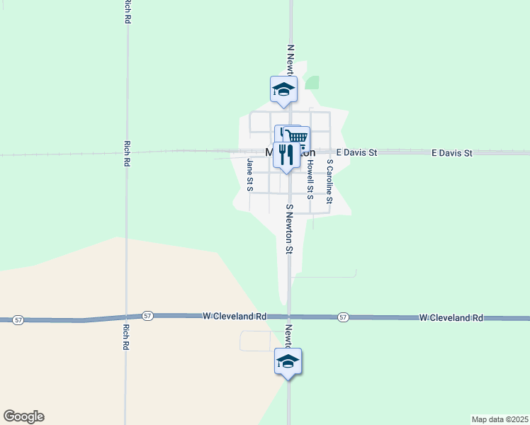 map of restaurants, bars, coffee shops, grocery stores, and more near 226 Elizabeth Street South in Middleton