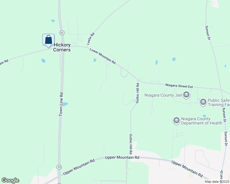 map of restaurants, bars, coffee shops, grocery stores, and more near 11 Gothic Ledge in Lockport