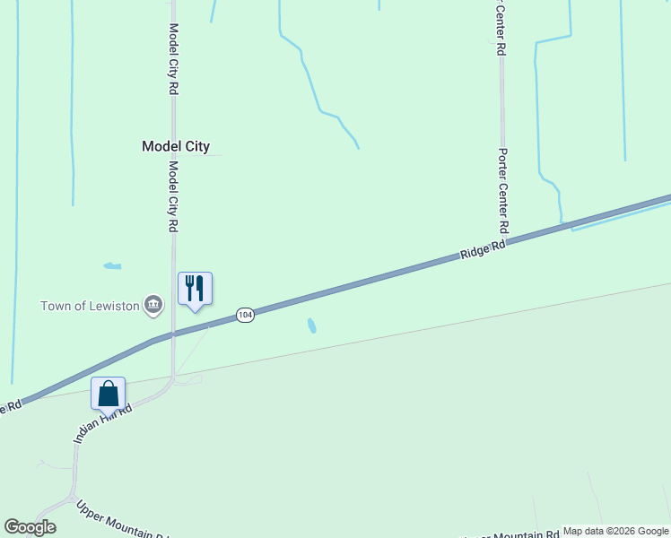 map of restaurants, bars, coffee shops, grocery stores, and more near 1527 Ridge Road in Lewiston