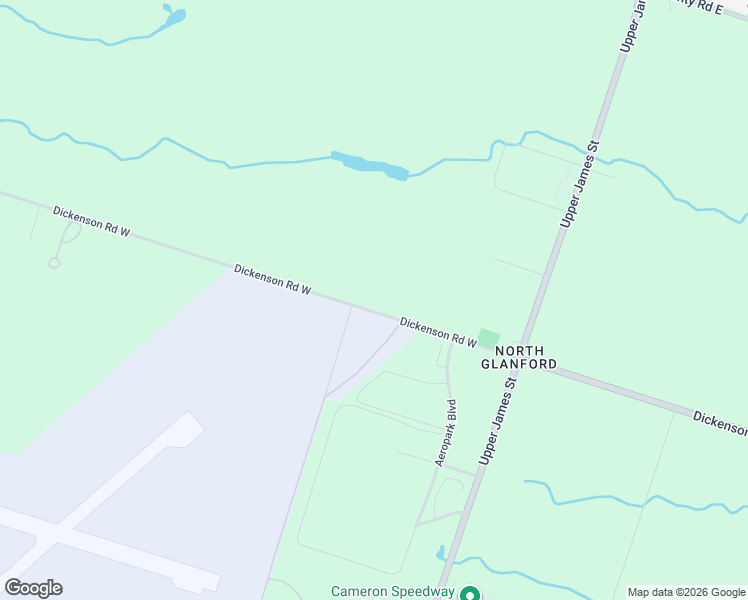 map of restaurants, bars, coffee shops, grocery stores, and more near 9180 Dickenson Road West in Hamilton