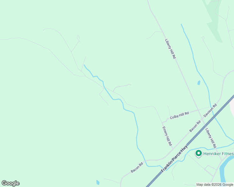 map of restaurants, bars, coffee shops, grocery stores, and more near Colby Hill Road in Henniker