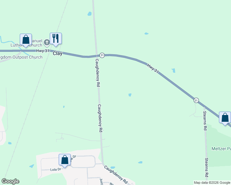 map of restaurants, bars, coffee shops, grocery stores, and more near 5064 New York 31 in Clay