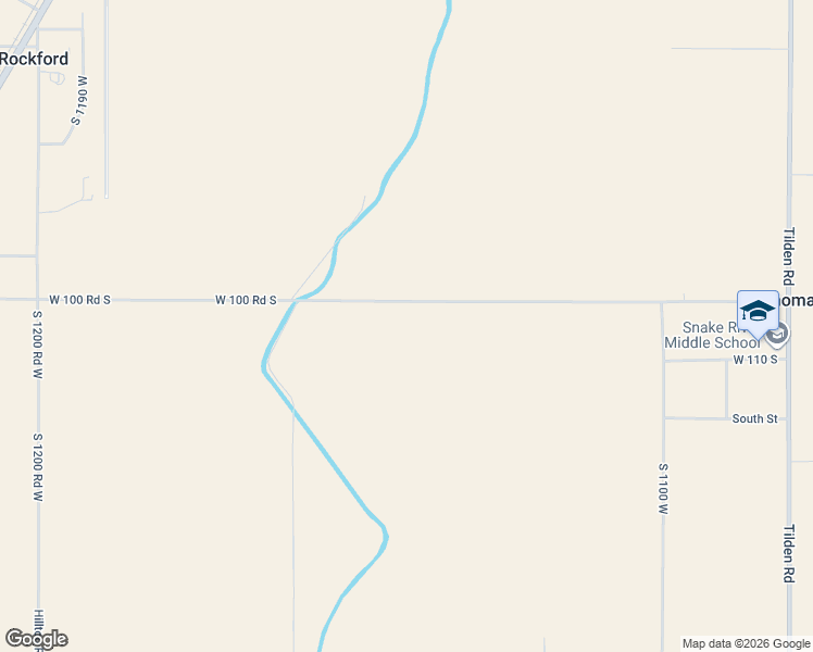 map of restaurants, bars, coffee shops, grocery stores, and more near 1127 West 100 Road South in Blackfoot