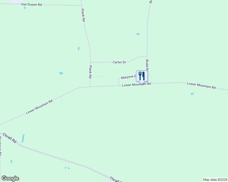 map of restaurants, bars, coffee shops, grocery stores, and more near 4740 Lower Mountain Road in Lockport