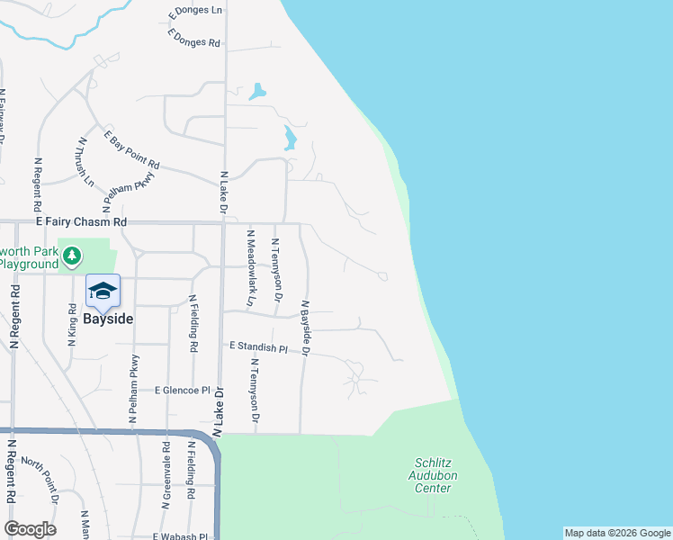 map of restaurants, bars, coffee shops, grocery stores, and more near 1435 East Fairy Chasm Road in Bayside