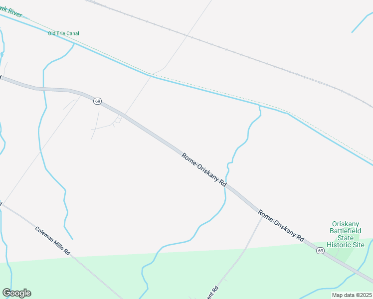 map of restaurants, bars, coffee shops, grocery stores, and more near 7549-7695 Rome-Oriskany Rd in Rome