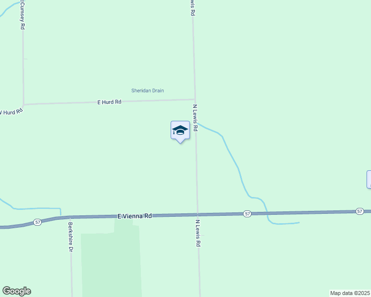 map of restaurants, bars, coffee shops, grocery stores, and more near 12167 North Lewis Road in Clio