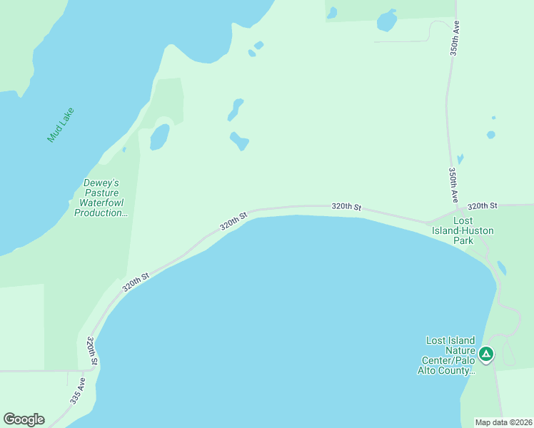 map of restaurants, bars, coffee shops, grocery stores, and more near 34067 320th Street in Ruthven