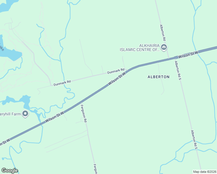 map of restaurants, bars, coffee shops, grocery stores, and more near 2546 Wilson Street West in Hamilton