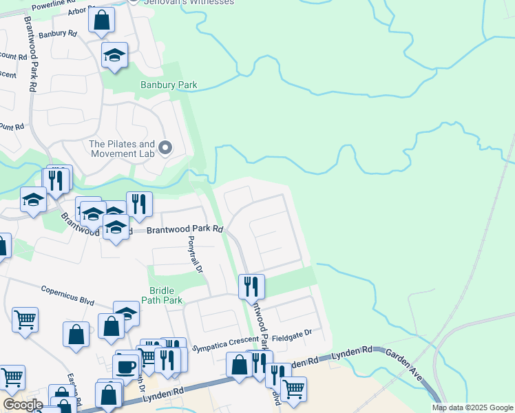 95 Lynden Hill Crescent, Brantford ON Walk Score