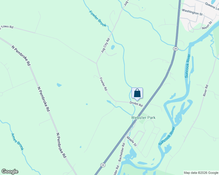 map of restaurants, bars, coffee shops, grocery stores, and more near 26 Fowler Road in Epsom