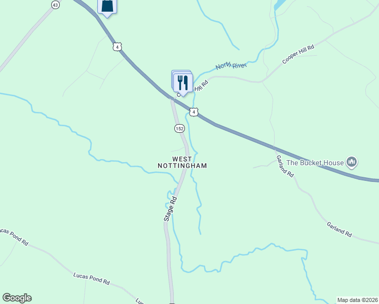 map of restaurants, bars, coffee shops, grocery stores, and more near 407 Stage Road in Nottingham