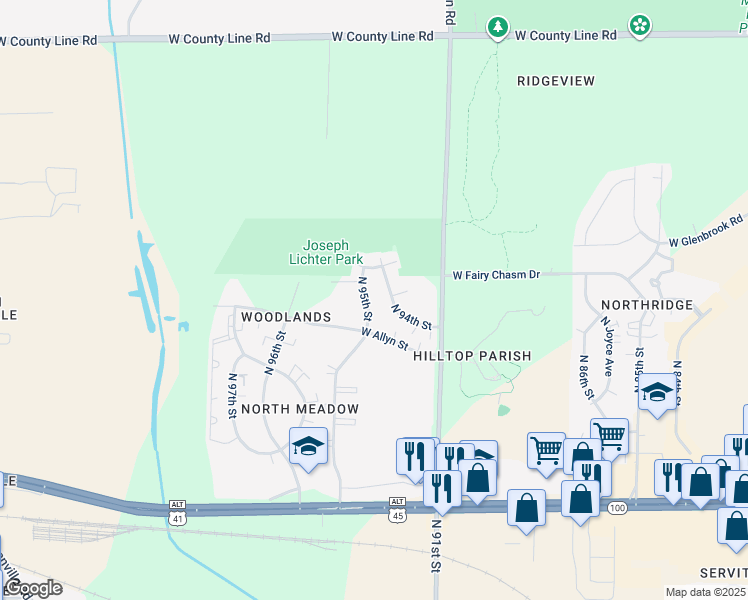 map of restaurants, bars, coffee shops, grocery stores, and more near in Milwaukee