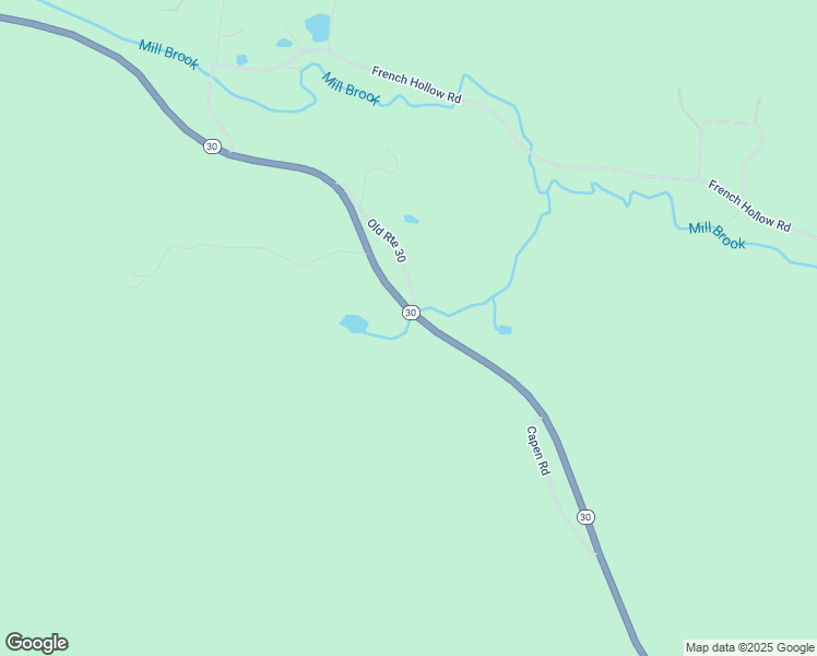 map of restaurants, bars, coffee shops, grocery stores, and more near 9 Old Route 30 in Winhall