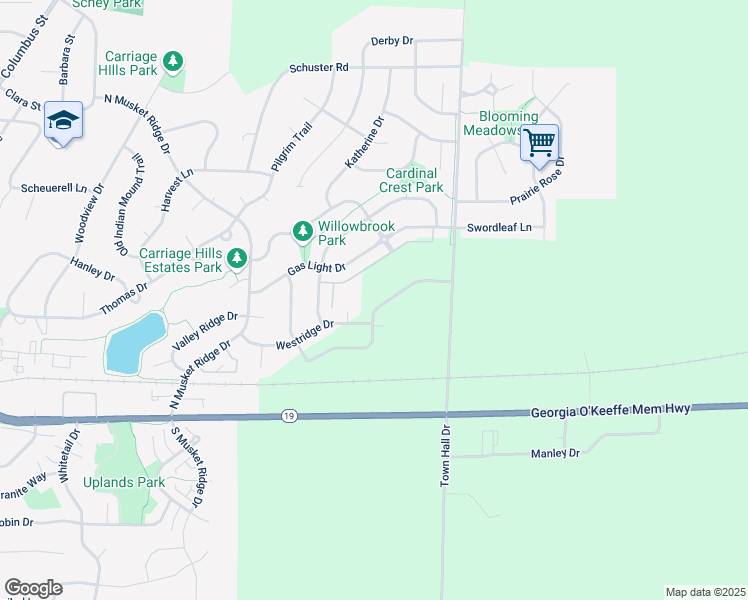 map of restaurants, bars, coffee shops, grocery stores, and more near 352 Town Hall Dr in Sun Prairie