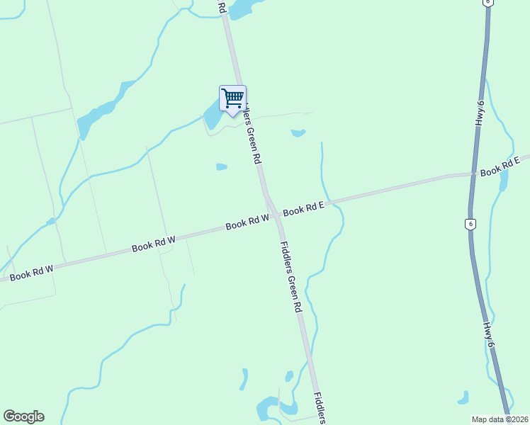 map of restaurants, bars, coffee shops, grocery stores, and more near 1032 Fiddlers Green Road in Hamilton