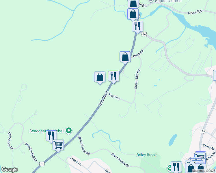 map of restaurants, bars, coffee shops, grocery stores, and more near 1138 U.S. 1 in York