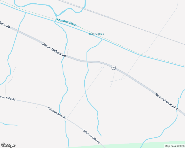 map of restaurants, bars, coffee shops, grocery stores, and more near 7449 Rome-Oriskany Road in Rome