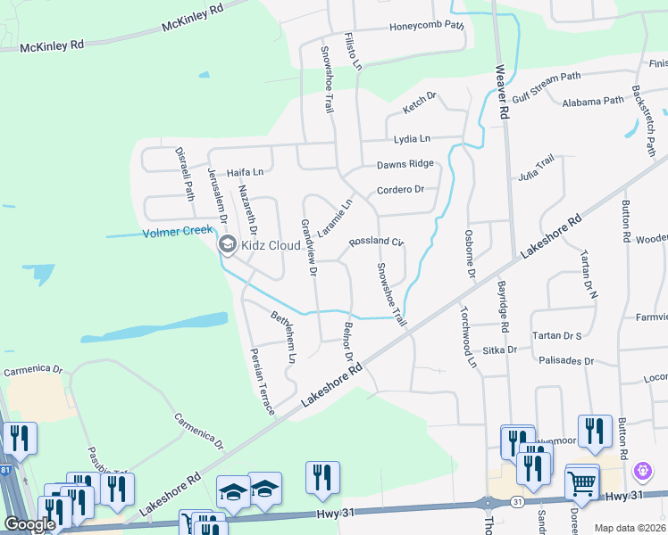 map of restaurants, bars, coffee shops, grocery stores, and more near 8555 Belnor Dr in Cicero