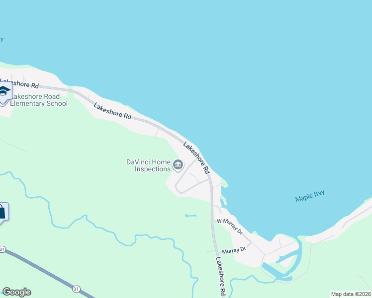 map of restaurants, bars, coffee shops, grocery stores, and more near 7412 Lakeshore Road in Cicero