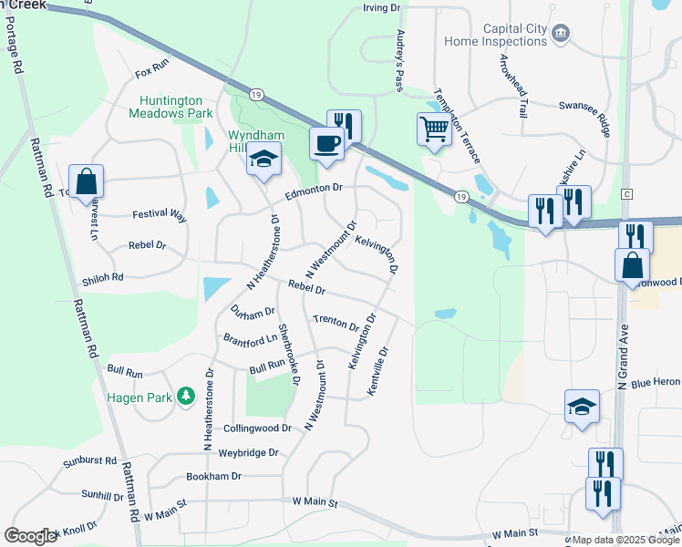 map of restaurants, bars, coffee shops, grocery stores, and more near 3063 Selkirk Drive in Sun Prairie