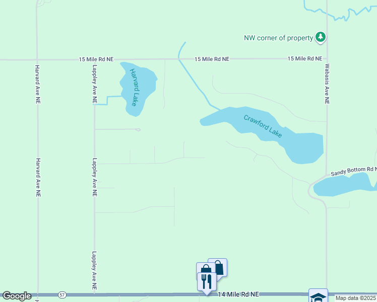 map of restaurants, bars, coffee shops, grocery stores, and more near 12084 Blue Spruce Court Northeast in Rockford