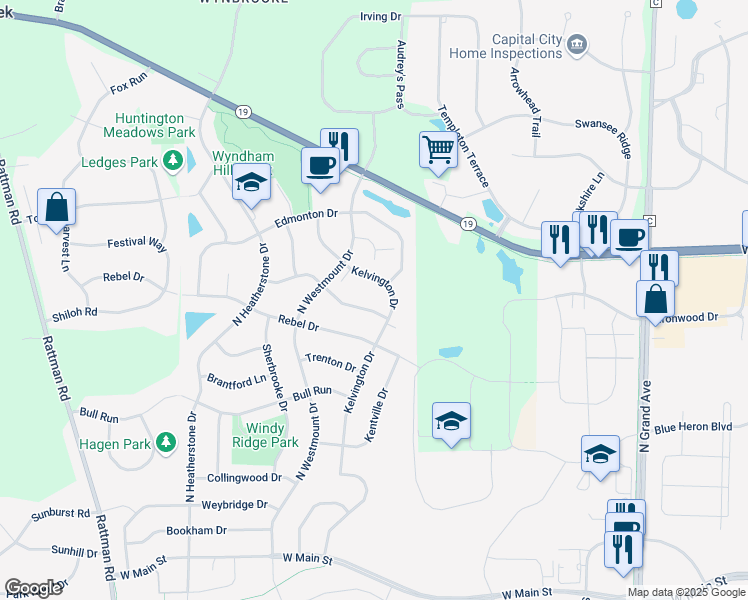 map of restaurants, bars, coffee shops, grocery stores, and more near 3006 Selkirk Drive in Sun Prairie