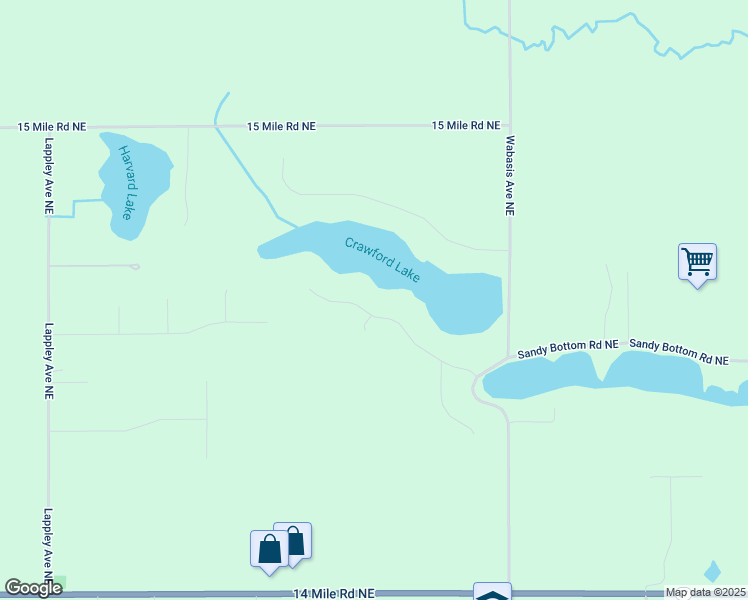 map of restaurants, bars, coffee shops, grocery stores, and more near 10977 Sandy Oak Trail in Cedar Springs
