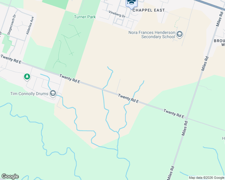 map of restaurants, bars, coffee shops, grocery stores, and more near 7298 Twenty Road East in Hamilton