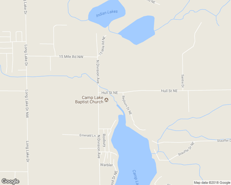 map of restaurants, bars, coffee shops, grocery stores, and more near 129 Hull Street Northeast in Sparta