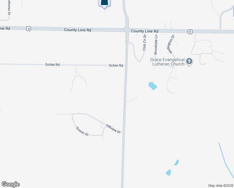 map of restaurants, bars, coffee shops, grocery stores, and more near W204N9269 Lannon Road in Menomonee Falls