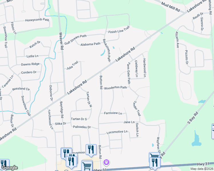 map of restaurants, bars, coffee shops, grocery stores, and more near 6295 Wooderton Path in Cicero