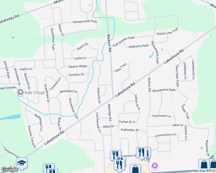 map of restaurants, bars, coffee shops, grocery stores, and more near 6187 Gloger Drive in Cicero