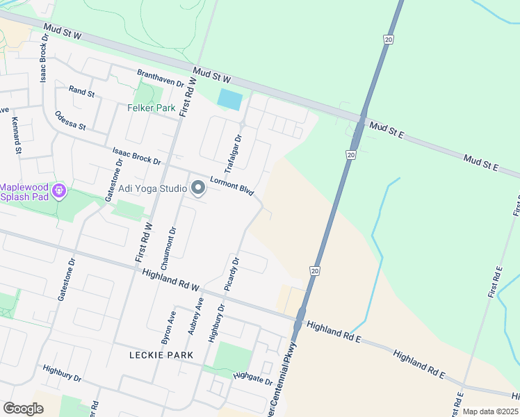 map of restaurants, bars, coffee shops, grocery stores, and more near in Hamilton
