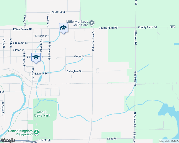 map of restaurants, bars, coffee shops, grocery stores, and more near 1329 Callaghan Street in Greenville