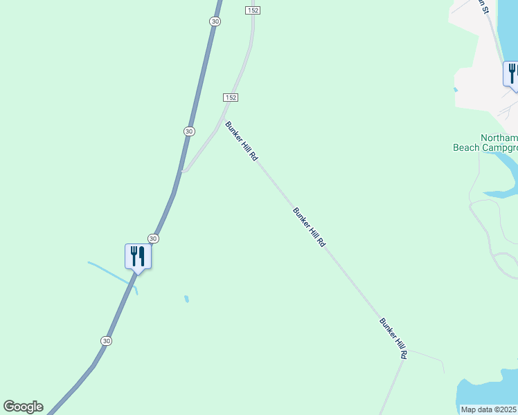 map of restaurants, bars, coffee shops, grocery stores, and more near 160 Bunker Hill Road in Fulton County