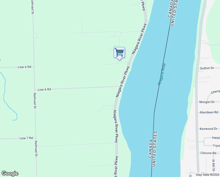 map of restaurants, bars, coffee shops, grocery stores, and more near 1569 Line 6 Road in Niagara-on-the-Lake